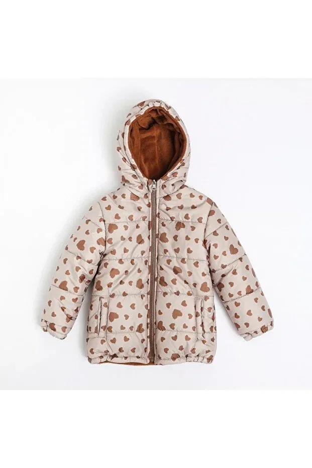Детское пальто для девочек с капюшоном Nanica Kids, Brown