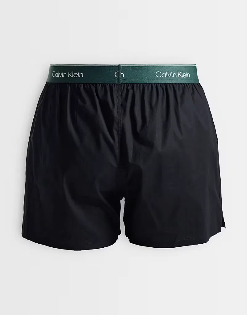Боксеры хлопковые стретч Icon 3 шт Calvin Klein, черный — фото 3