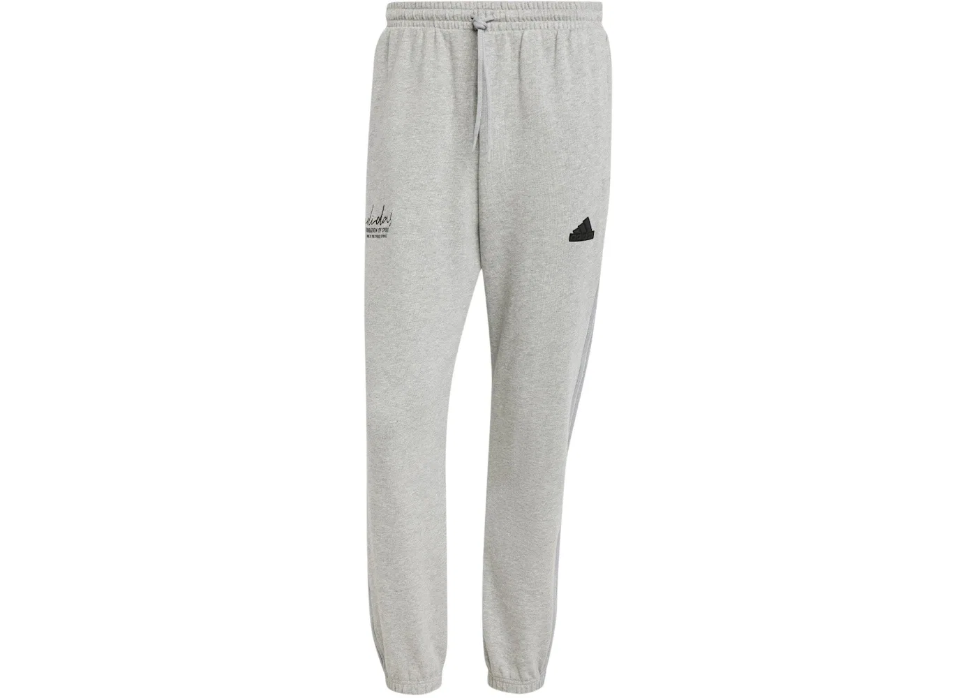 Мужские спортивные штаны из футера с принтом Joggers Adidas, Medium Grey Heather