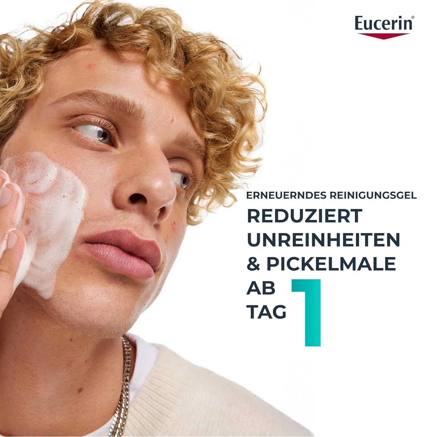 Гель для умывания Eucerin — Очищающий гель для лица «DermoPure Clinical Triple Action» от — фото 3