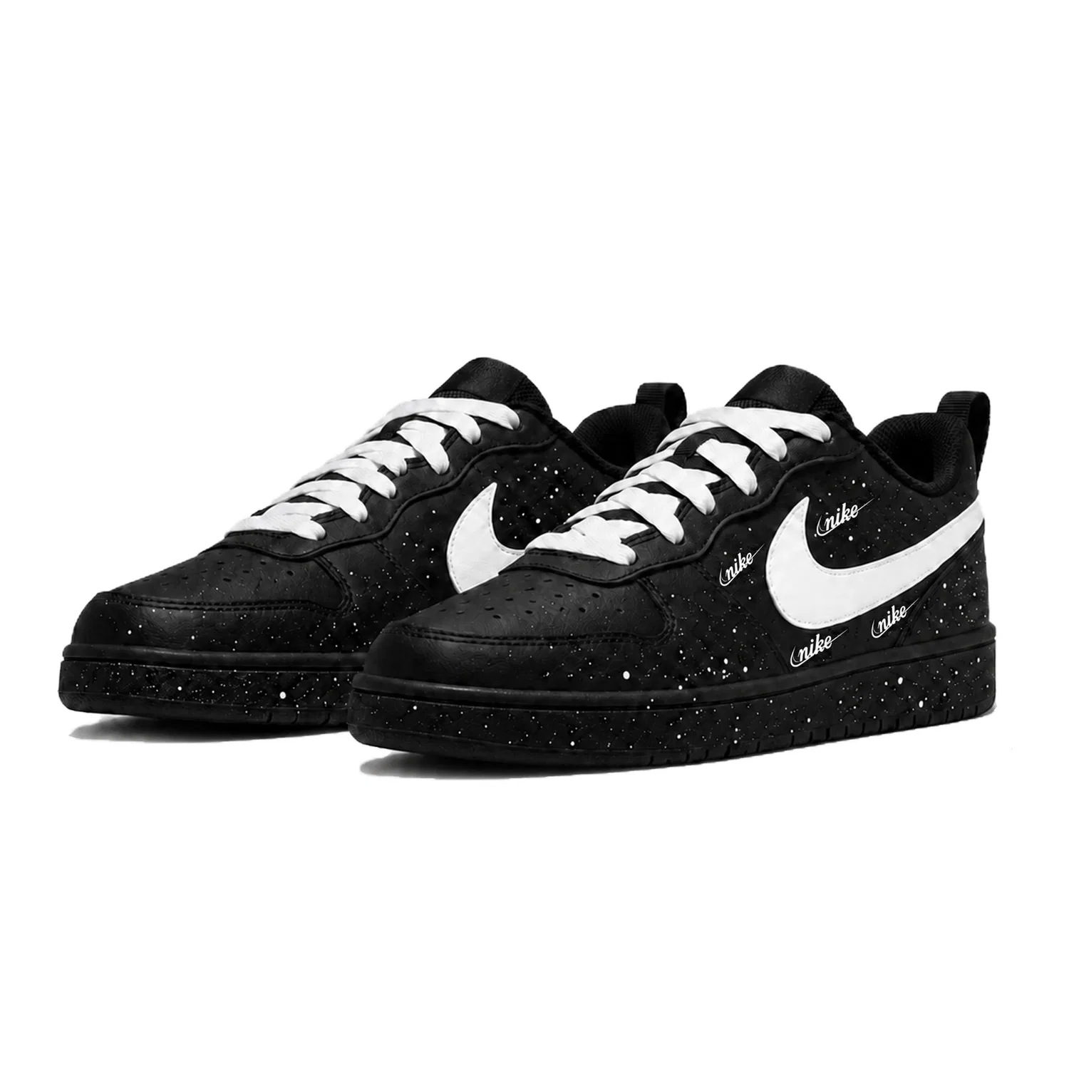 Детские кеды-скейтбординг Nike Court Borough 2 Low Top, Черный — фото 4