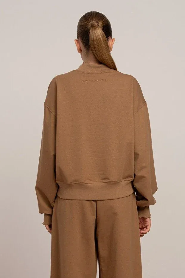 Детский комплект для девочек с графическим принтом Hausekids, Camel — фото 4