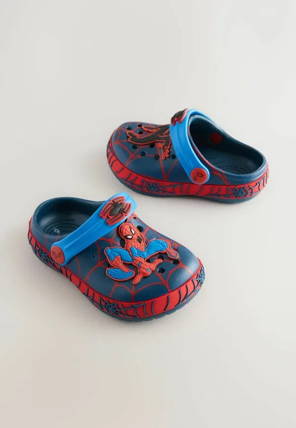 Клоги из искусственной кожи с вырезами Marvel Regular fit - spiderman Next, темно-синий — фото 2