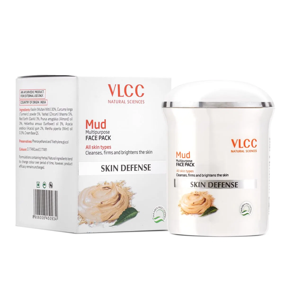 Глиняная маска для лица VLCC Skin Defense Mud Face Pack, 70 г — фото 2