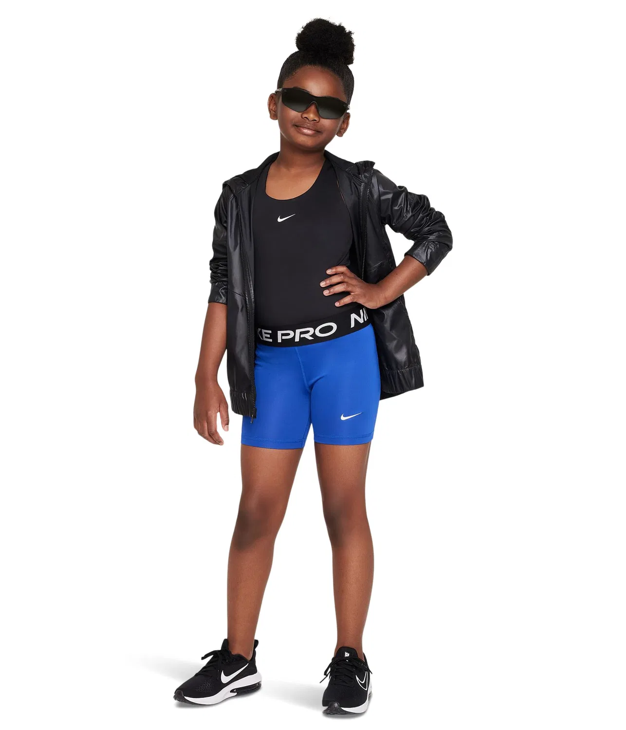 Шорты Pro Dri-FIT 5" (для детей постарше) Nike Kids, Game Royal/White — фото 2