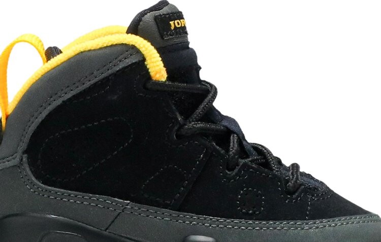 Кроссовки Air Jordan 9 Retro TD Dark Charcoal University Gold, серый — фото 2