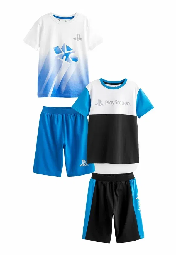 Комплект пижам с принтом 2 pack, Regular Fit, Next Black Playstation, черный — фото 2