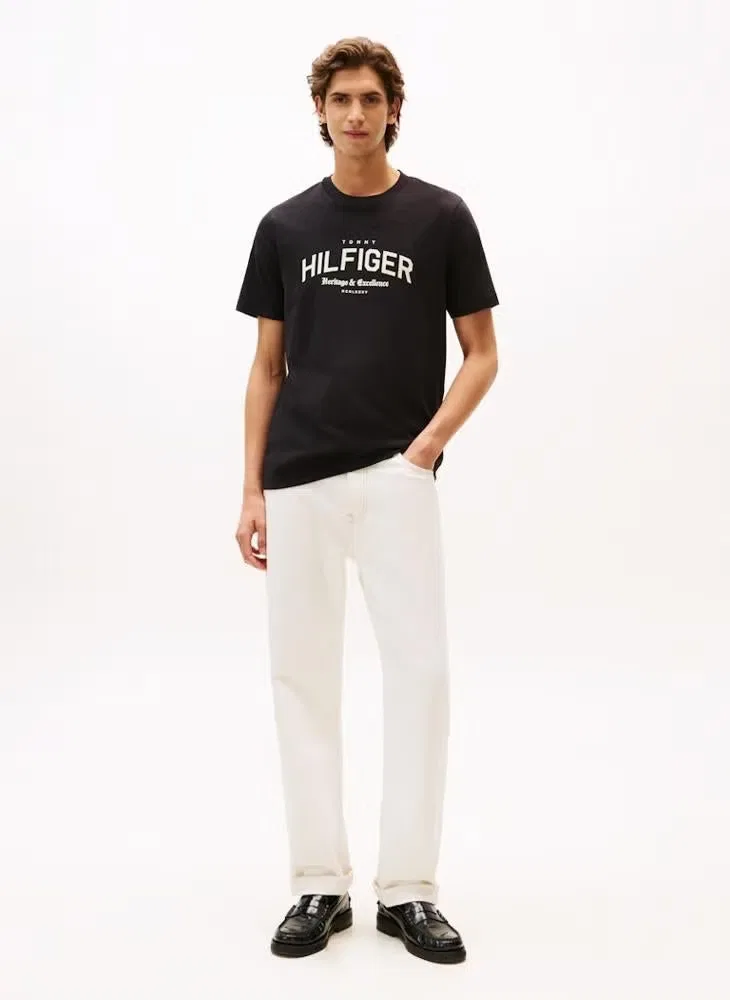Футболка с принтом Graphic crew neck Tommy Hilfiger, черный — фото 4