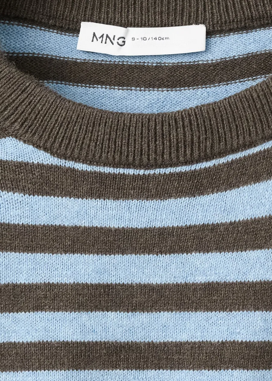 Детский свитер MANGO KIDS 'WALLY' коричневого цвета — фото 3