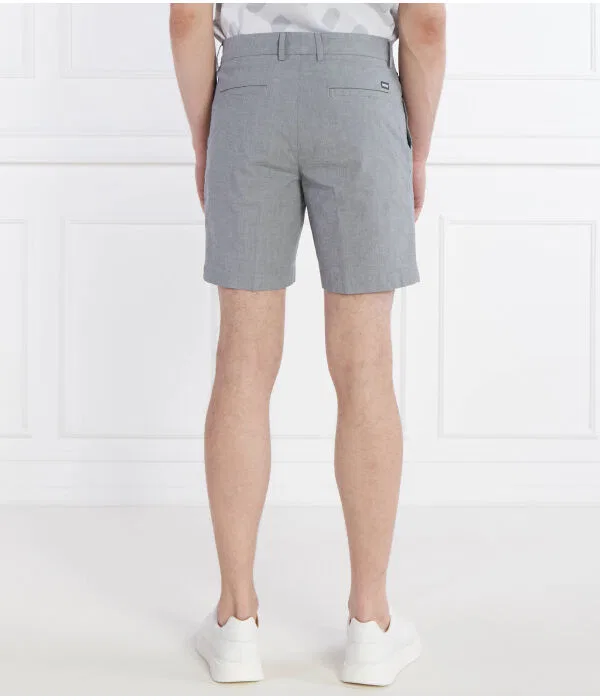 Мужские шорты чинос из хлопка Kane Chino BOSS, серый — фото 4