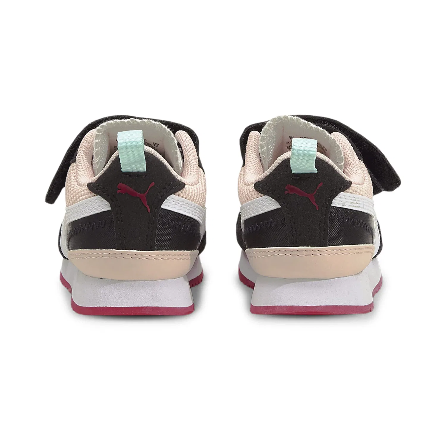 Детские кроссовки для мальчиков с низким профилем PUMA R78 V Inf, Lotus PUMA White PUMA Black — фото 3