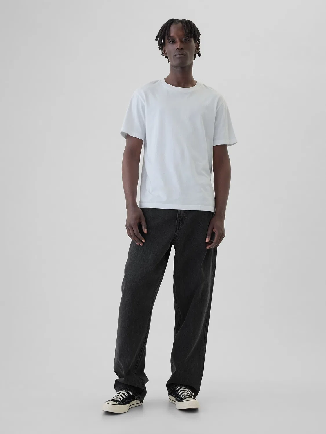 Джинсы свободные Baggy Gap, черный