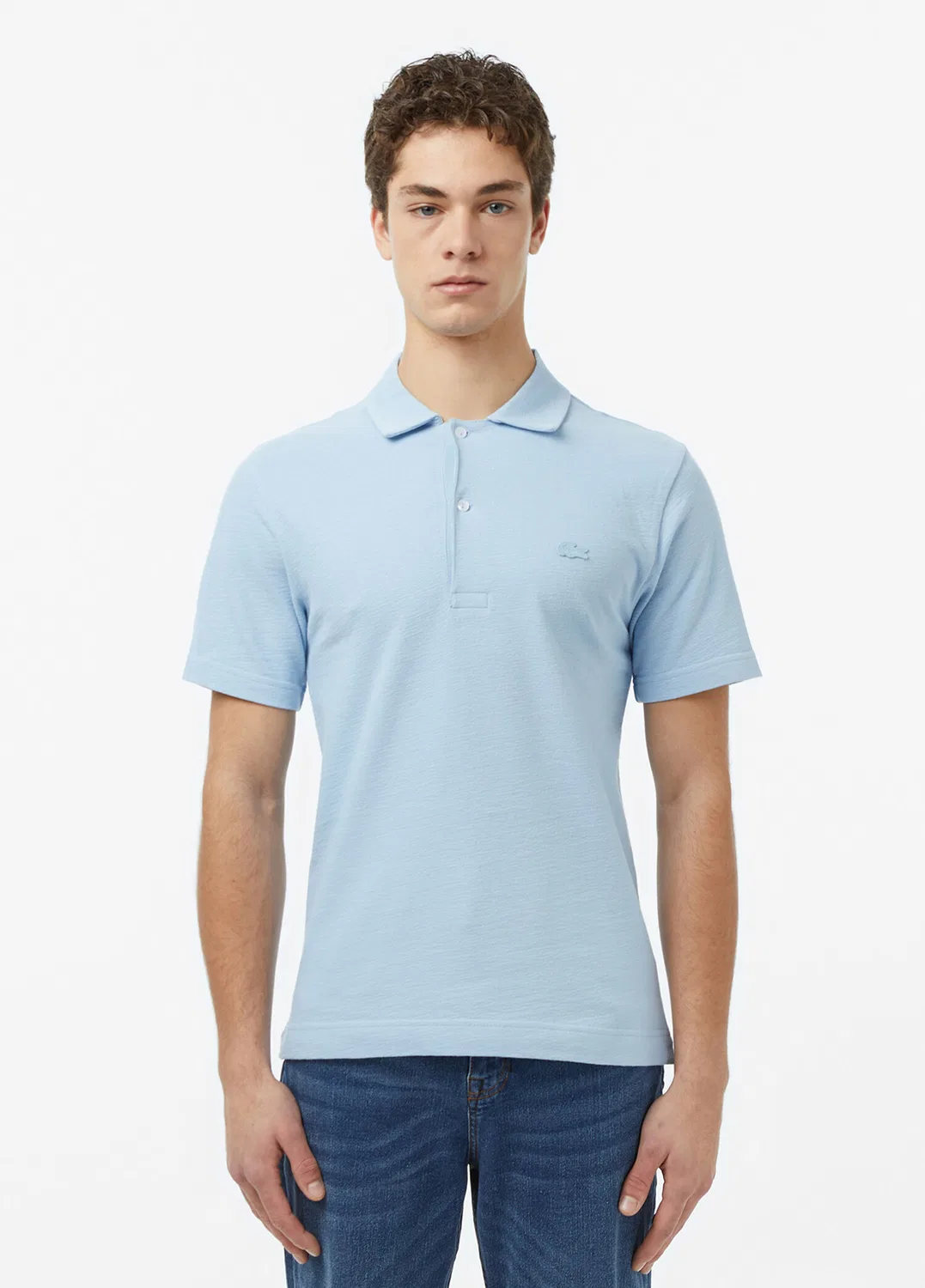 Футболка-поло Classic Fit Lacoste, Mavi-HBA — фото 2
