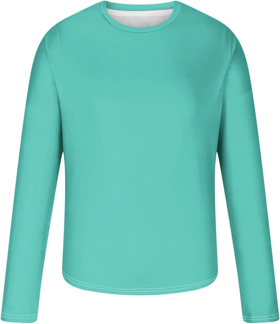 Мужская повседневная футболка с круглым вырезом, Light Blue — фото 3