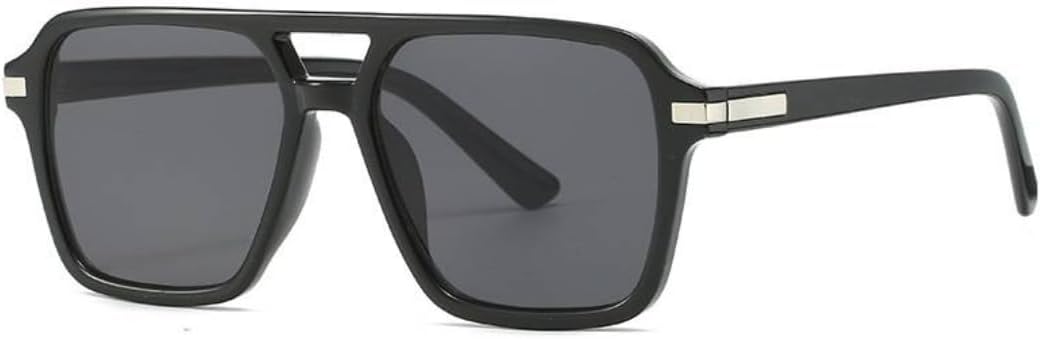 

Классические винтажные солнцезащитные очки для мужчин и женщин, сверхлегкая оправа из поликарбоната, для активного отдыха, вождения и защиты от ультрафиолета VFDHN, Black Grey