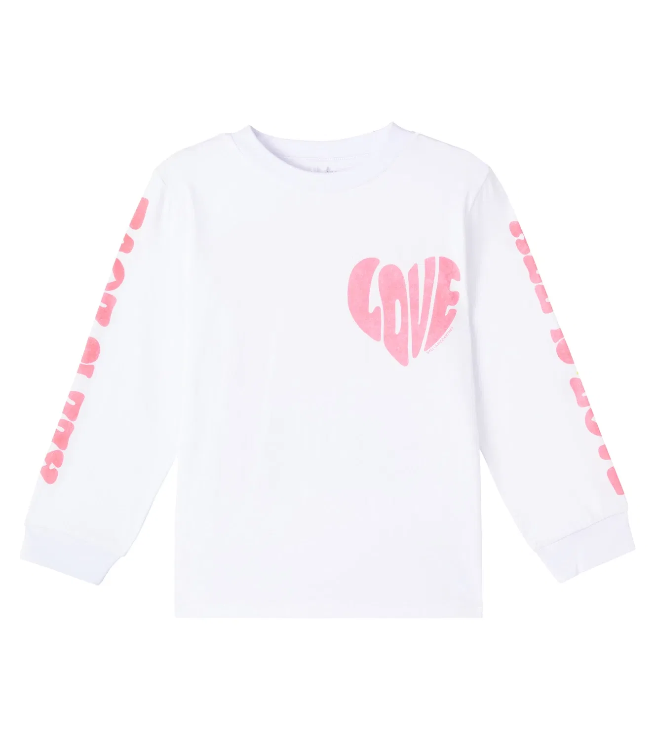 Свитшот с принтом Stella Mccartney Kids, белый