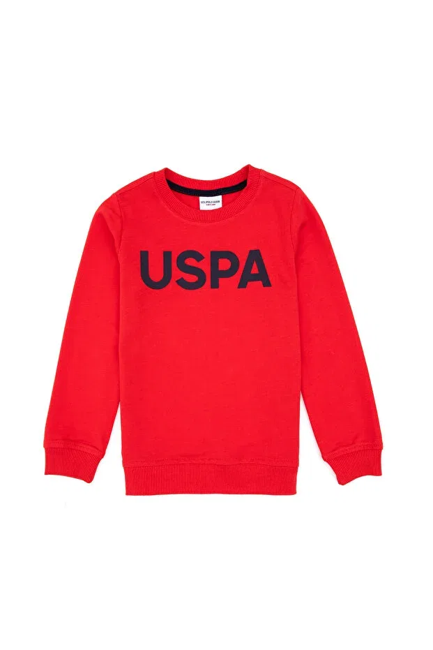 Детское для мальчиков свитшот с длинным рукавом U.S. Polo Assn., Red