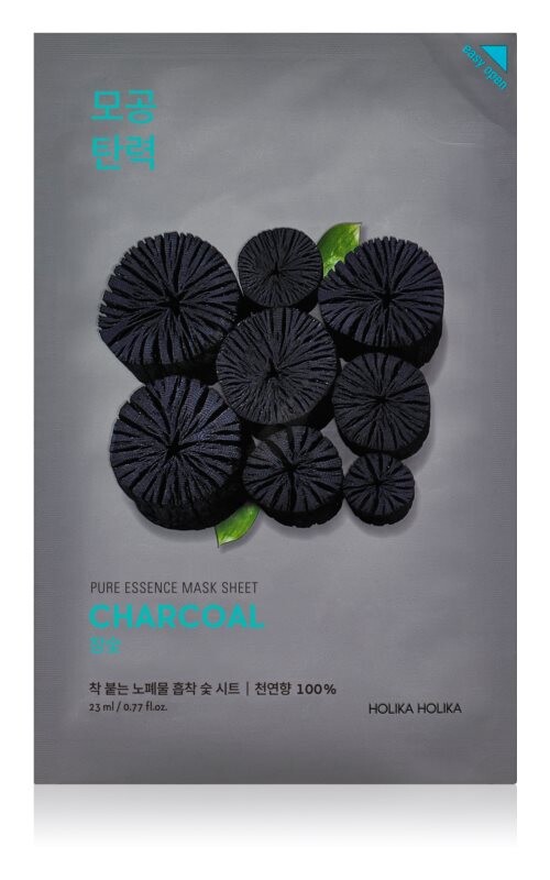 

Очищающая тканевая маска с активированным углемc Holika Holika Pure Essence Charcoal