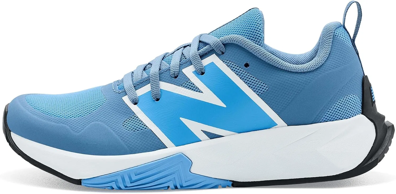 Детские кроссовки для девочек с шнуровкой Fcy Lace New Balance, Heron Blue/Analog Blue — фото 4