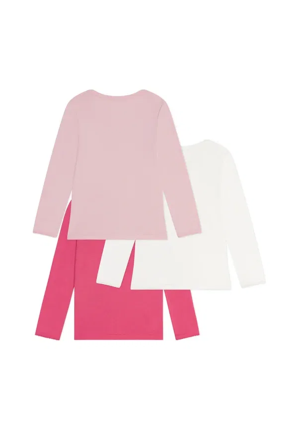Комплект из 3 футболок с длинным рукавом, хлопок, Petit Bateau, Multi-coloured, мультиколор — фото 2