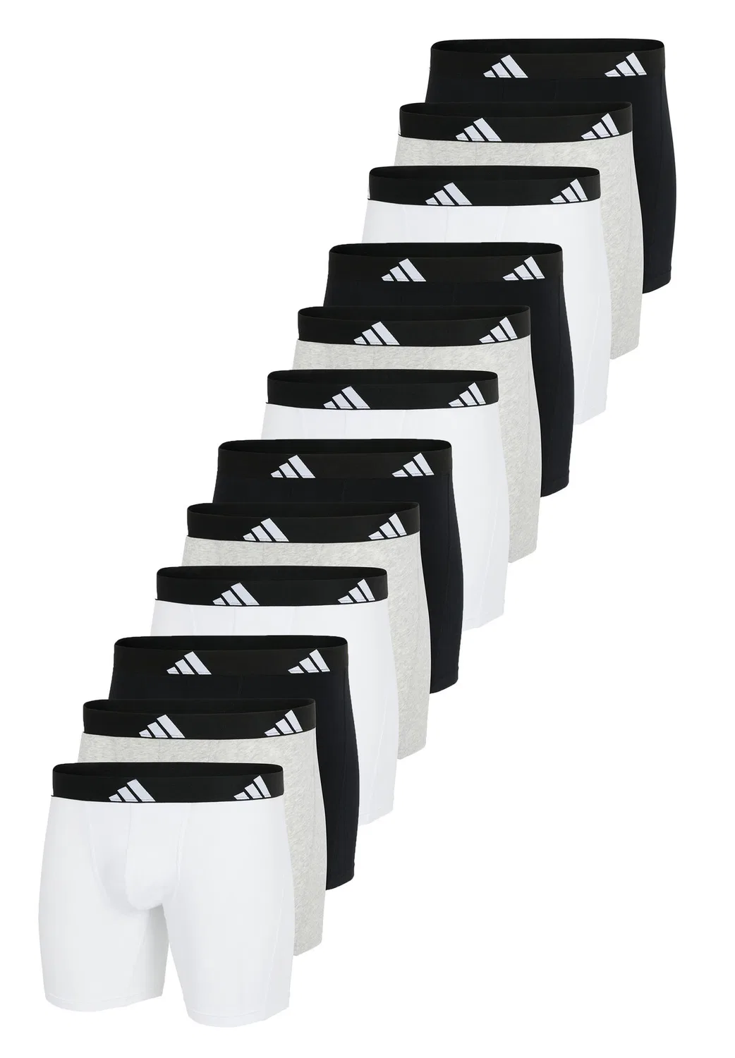 Мужские хлопковые боксеры Basic Boxer Brief Adidas, Grau — фото 2