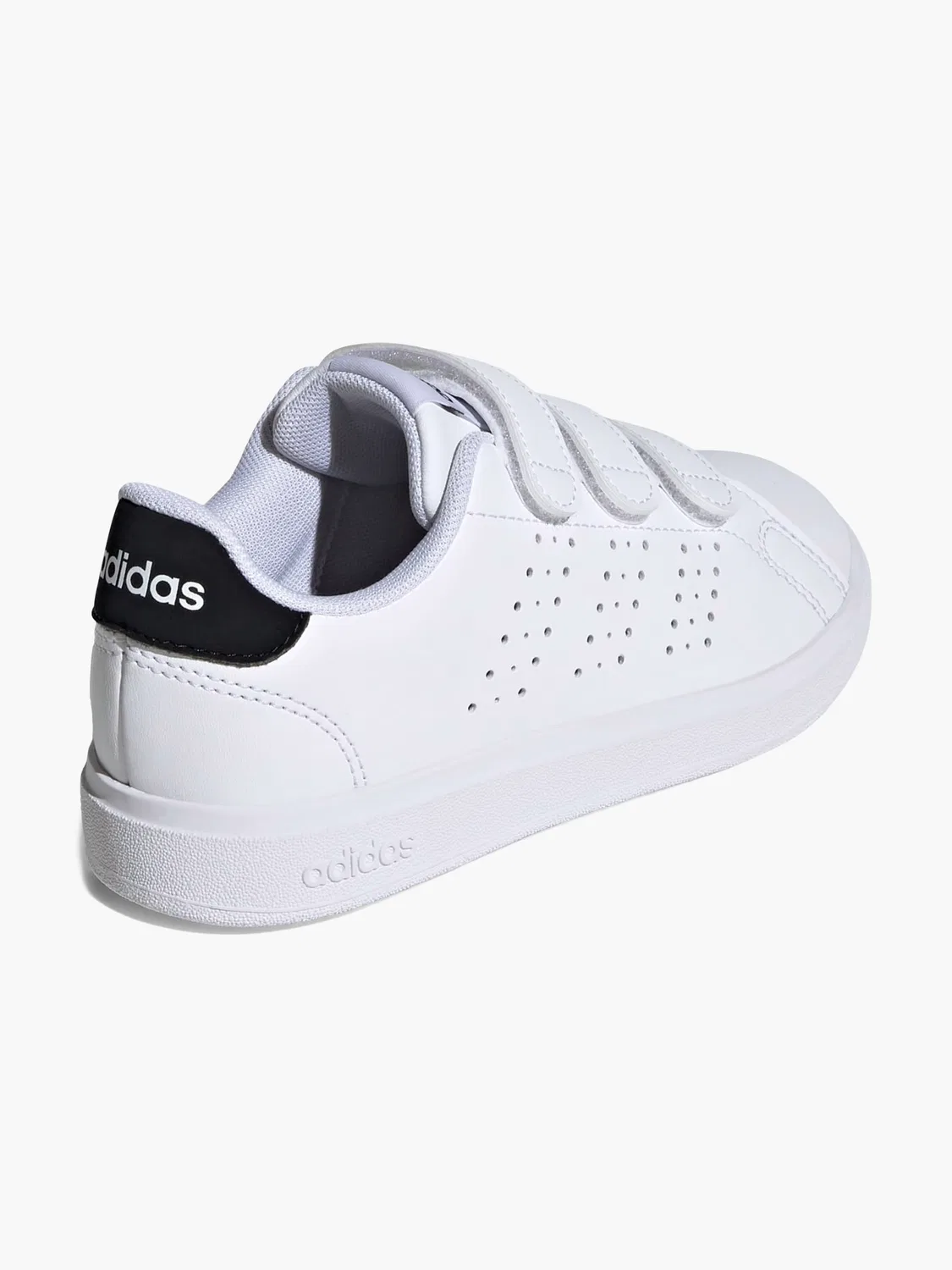 Детские кроссовки с липучкой Adidas Advantage Base 2.0, белый — фото 3