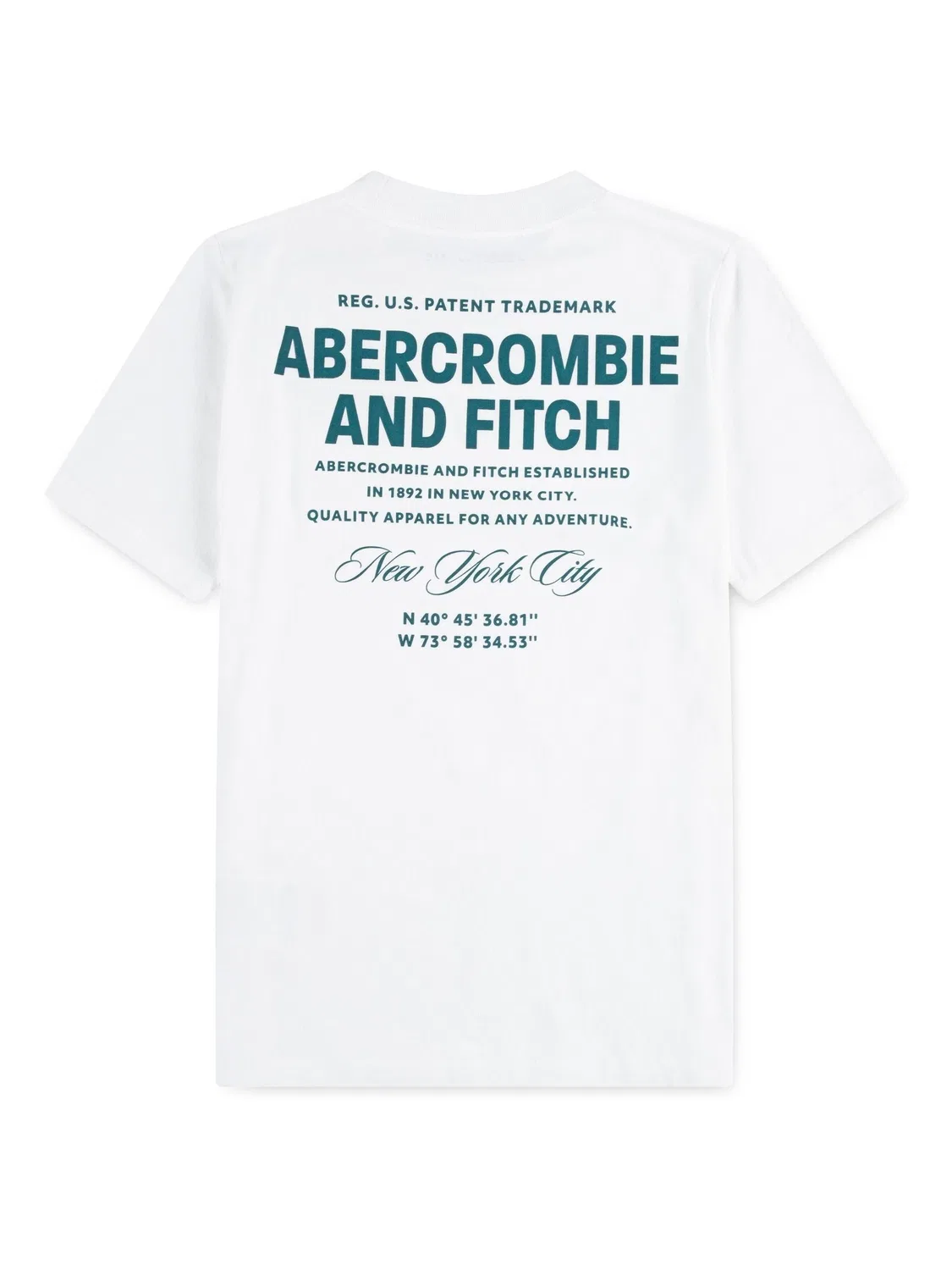 Футболка с принтом Abercrombie & Fitch, белый — фото 2