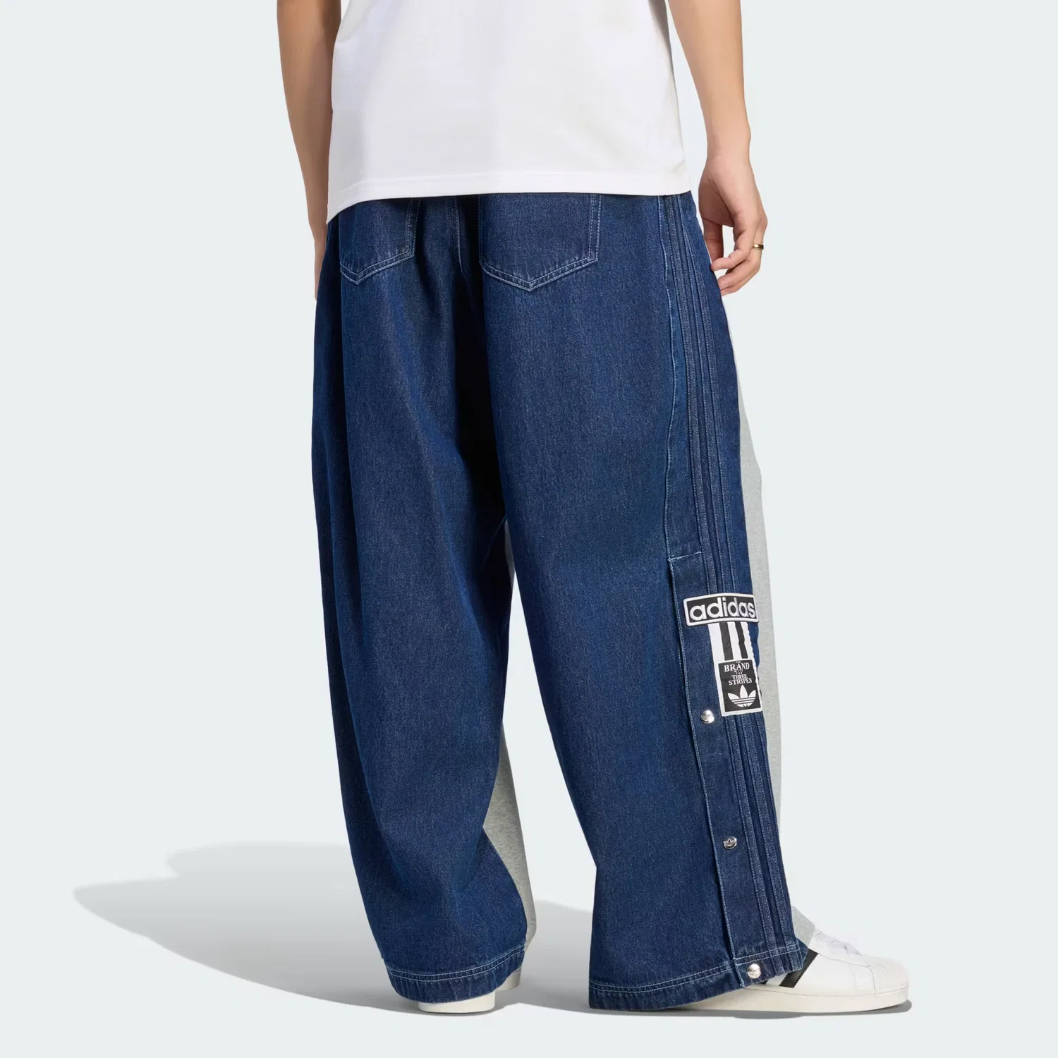 Мужские брюки свободного кроя Adibreak Pant Adidas Originals, серый меланж — фото 2