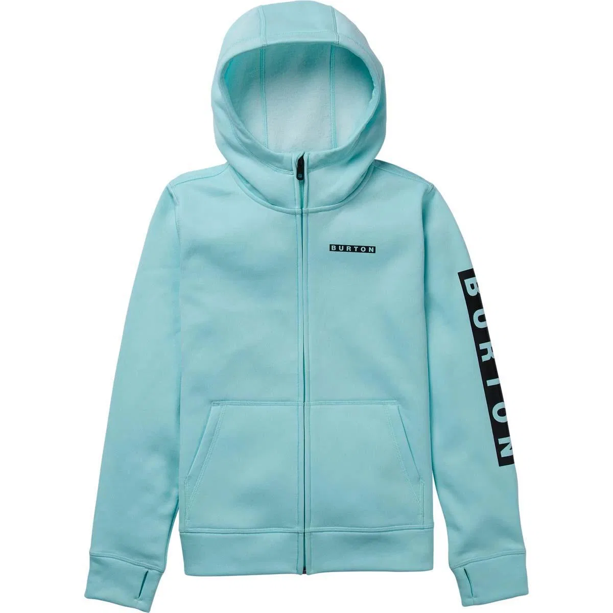 Детская молодежная худи с полной застежкой-молнией Oak Burton, Light Teal Heather