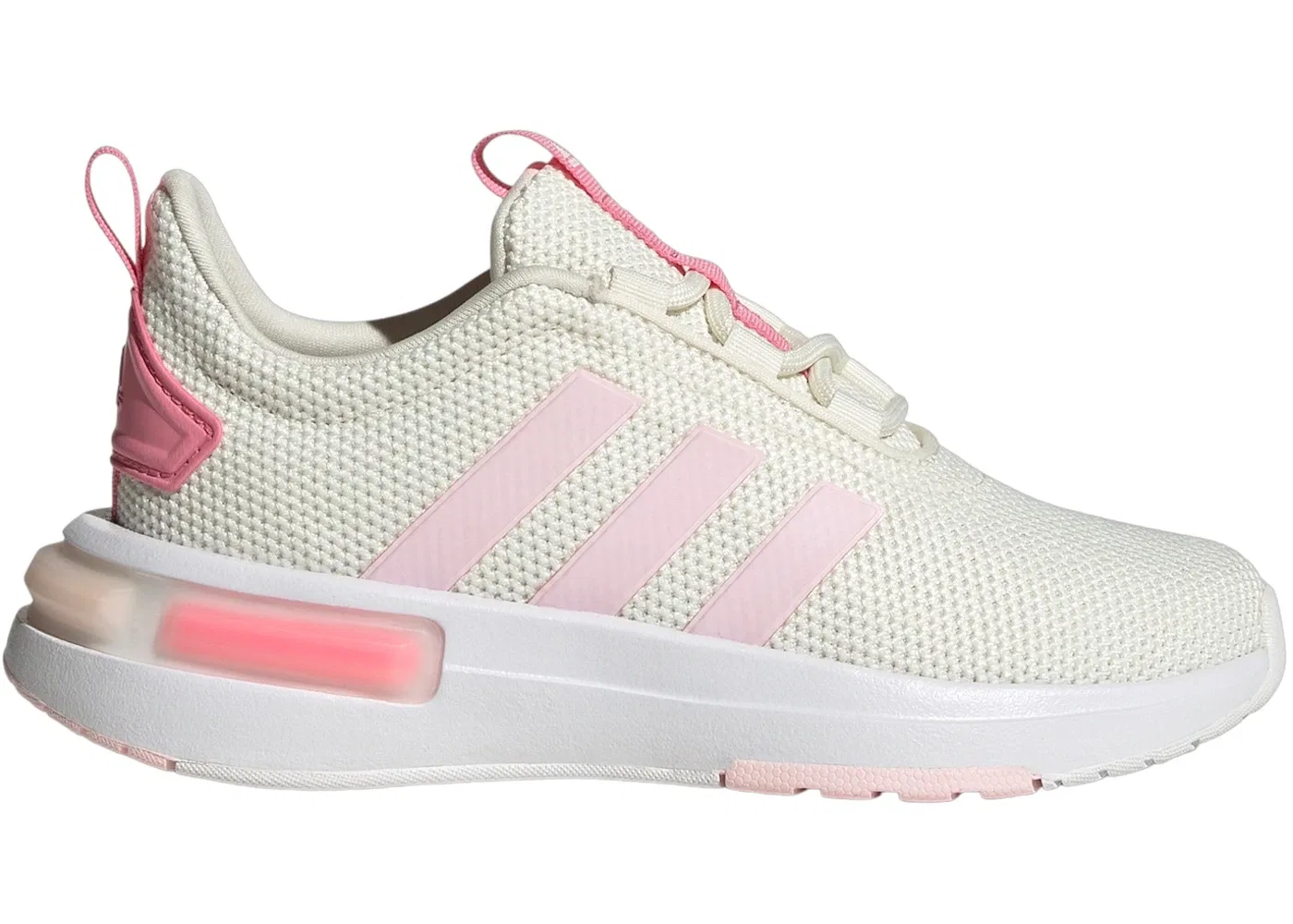 Детские кроссовки спортивные Adidas Racer TR23, Off White Clear Pink Bliss Pink