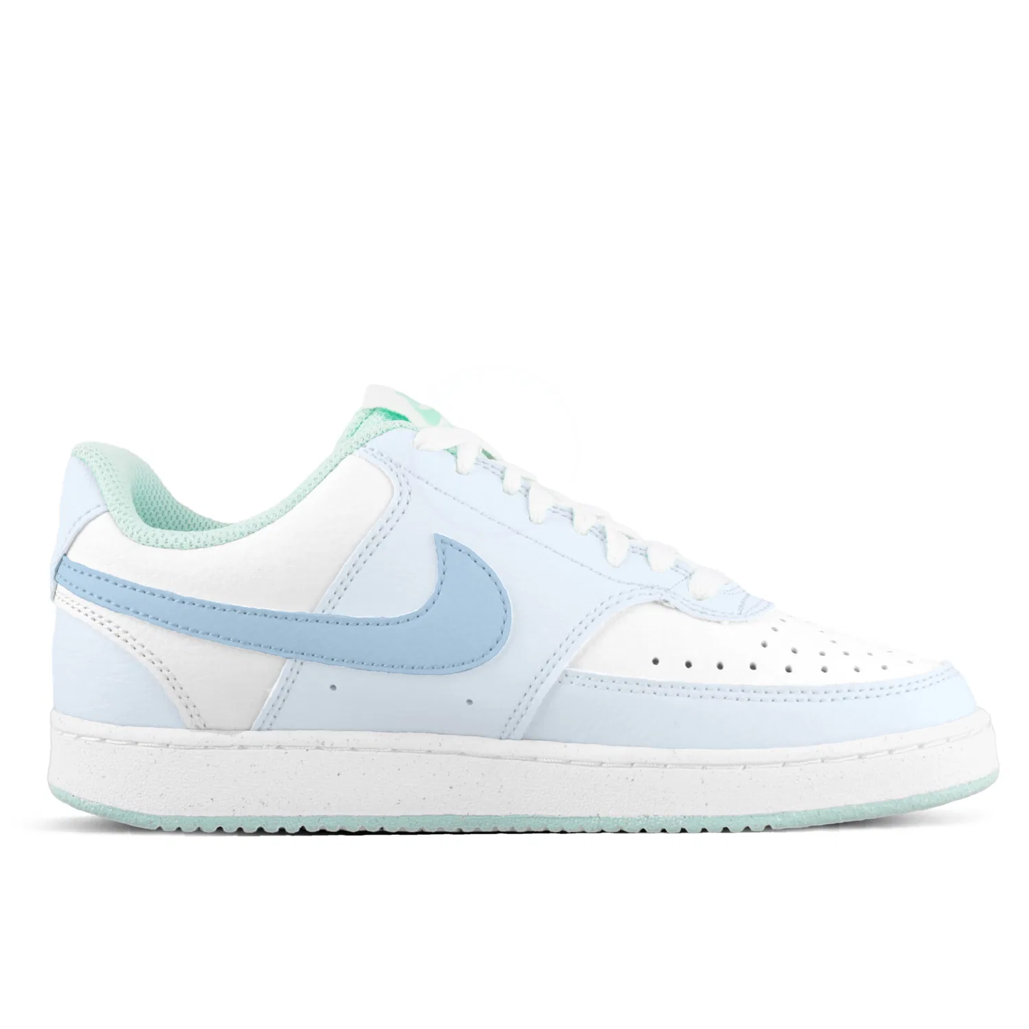 Детские кроссовки для скейтбординга из кожи, Blue White, Court Borough, Nike — фото 4