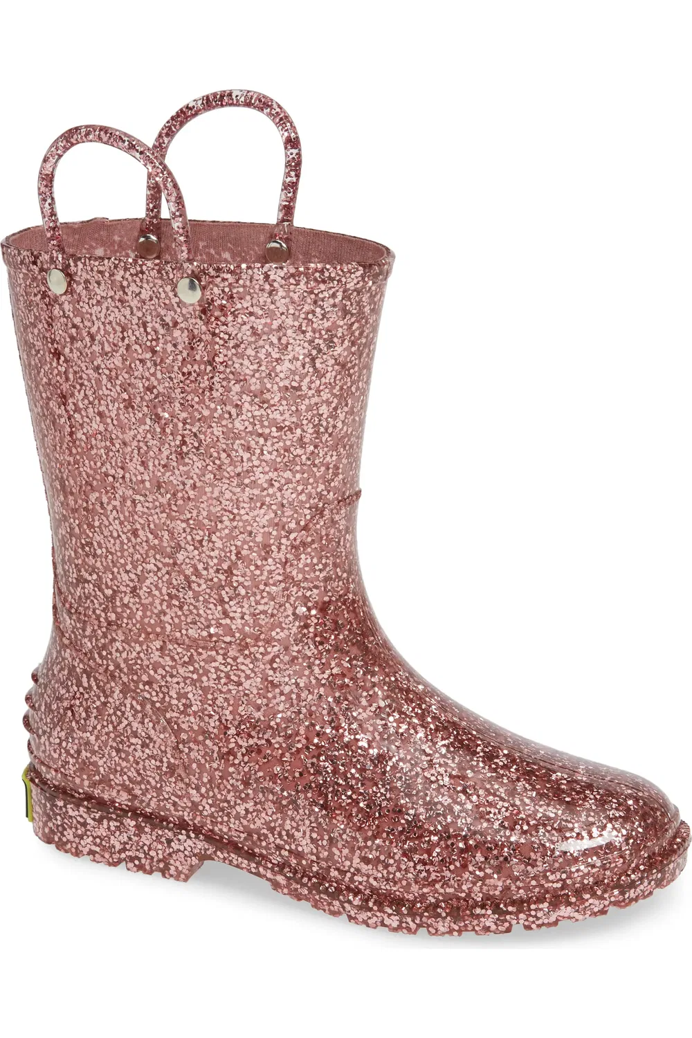 Детские резиновые сапоги с блестками Glitter Waterproof Rain Boot Western Chief, Rose Gold
