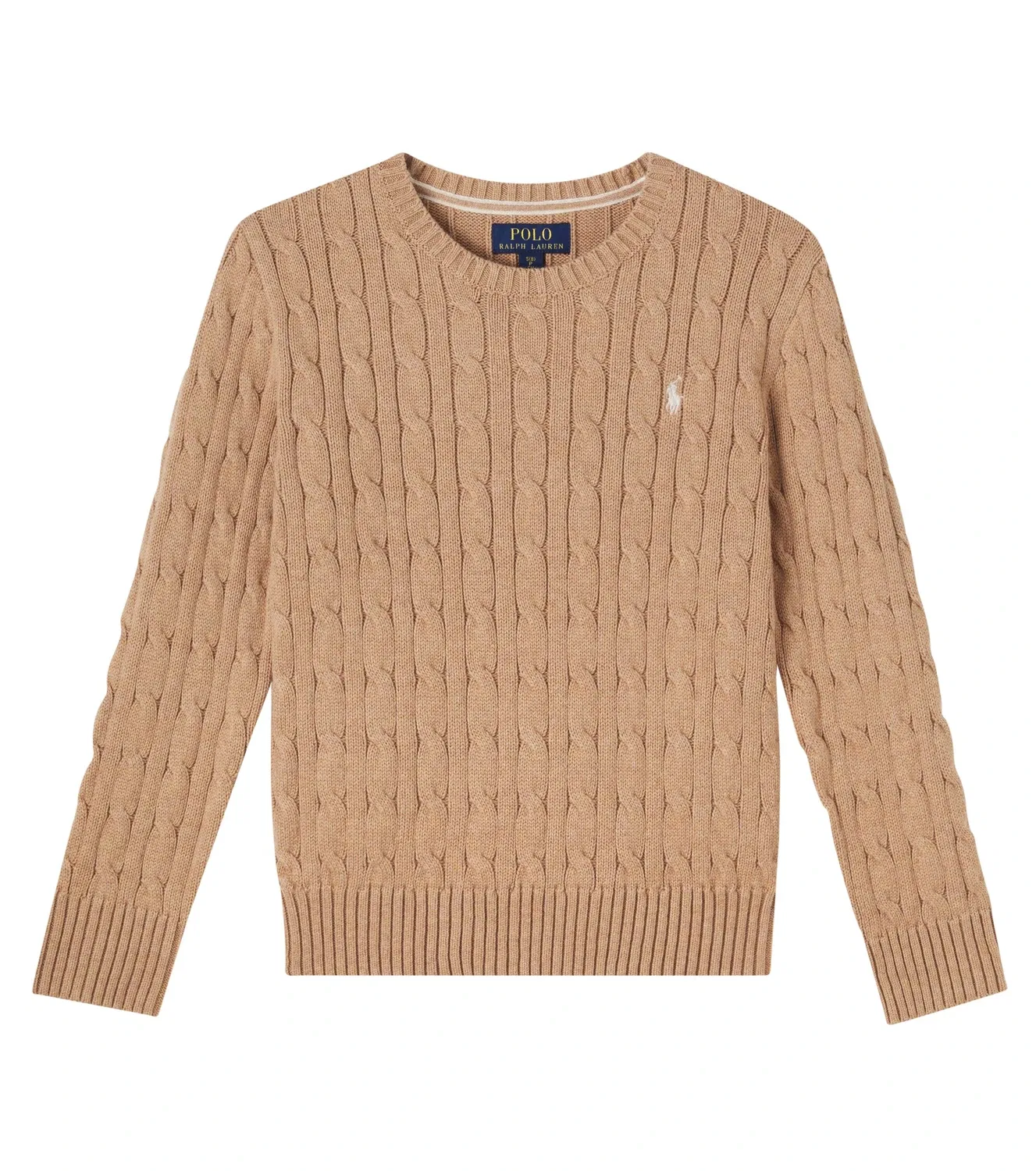 Свитер хлопковый Polo Ralph Lauren Kids, бежевый