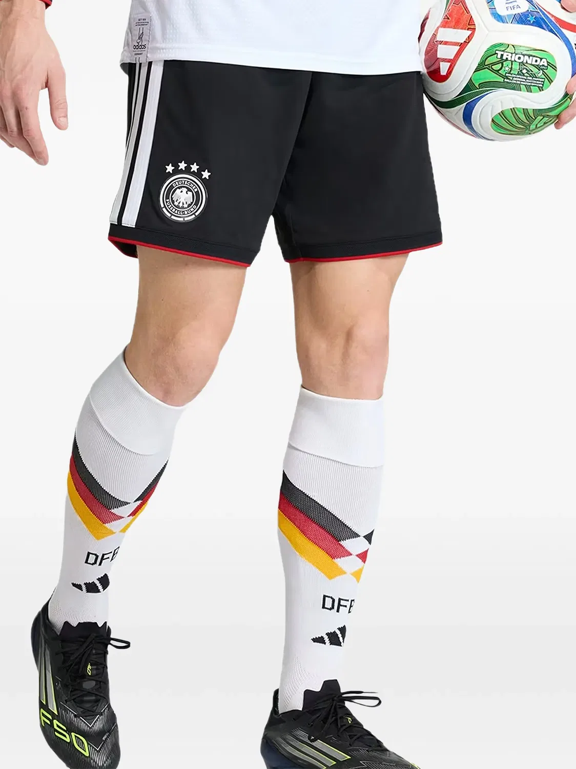 Шорты с боковыми полосами, черные Adidas, черный — фото 2