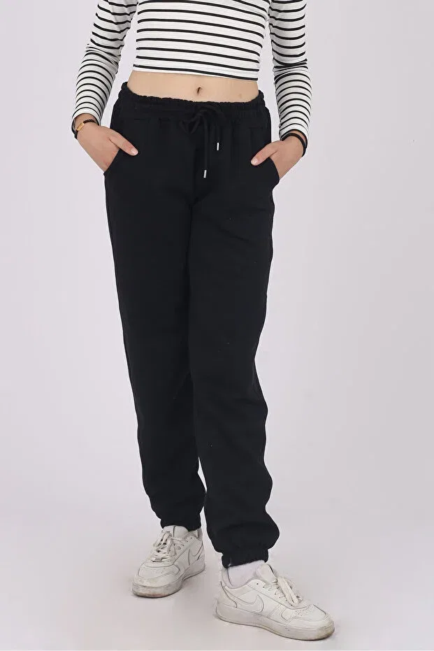 Детский спортивный костюм для девочек зимний Cm Buseyiz, Black-Gray — фото 4