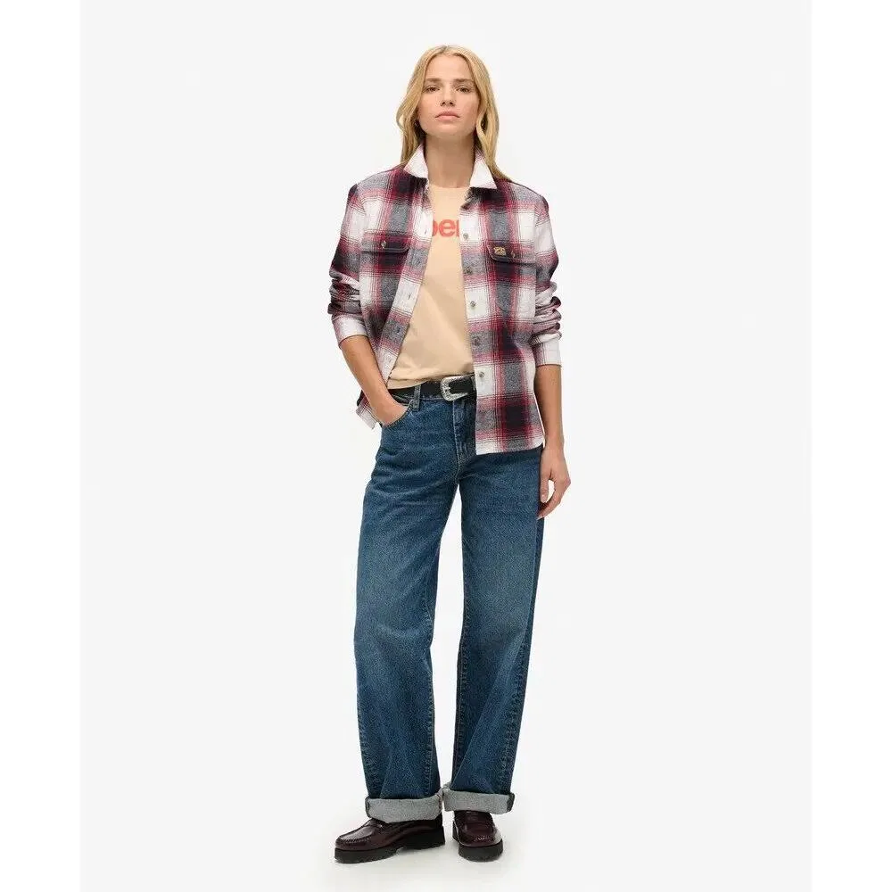 Женская облегающая футболка Superdry Core Logo City, Beige Brauner Ton — фото 3