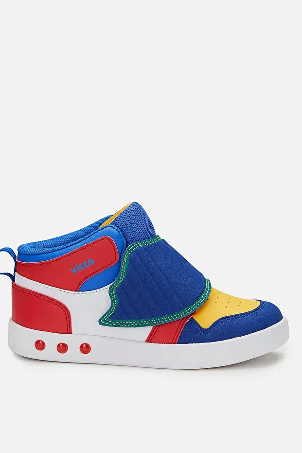 Детские ботинки для девочек с липучками Ufo Lighted Boy's Cobalt Blue Boots Vicco, Saks Blue