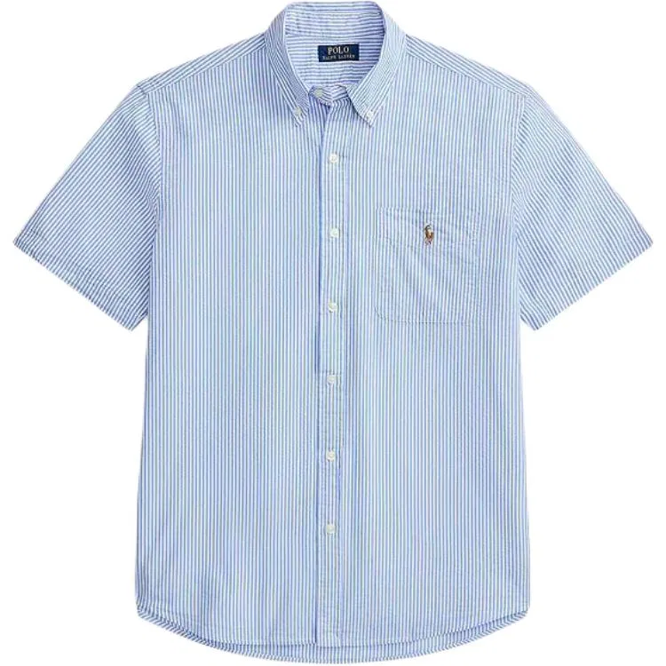 Рубашка с воротником, модель Moderate, Polo Ralph Lauren, Blue