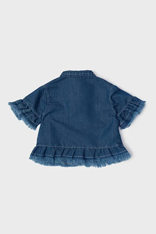 Детская джинсовая куртка для девочек Sportswear Gb Baby, Denim — фото 2