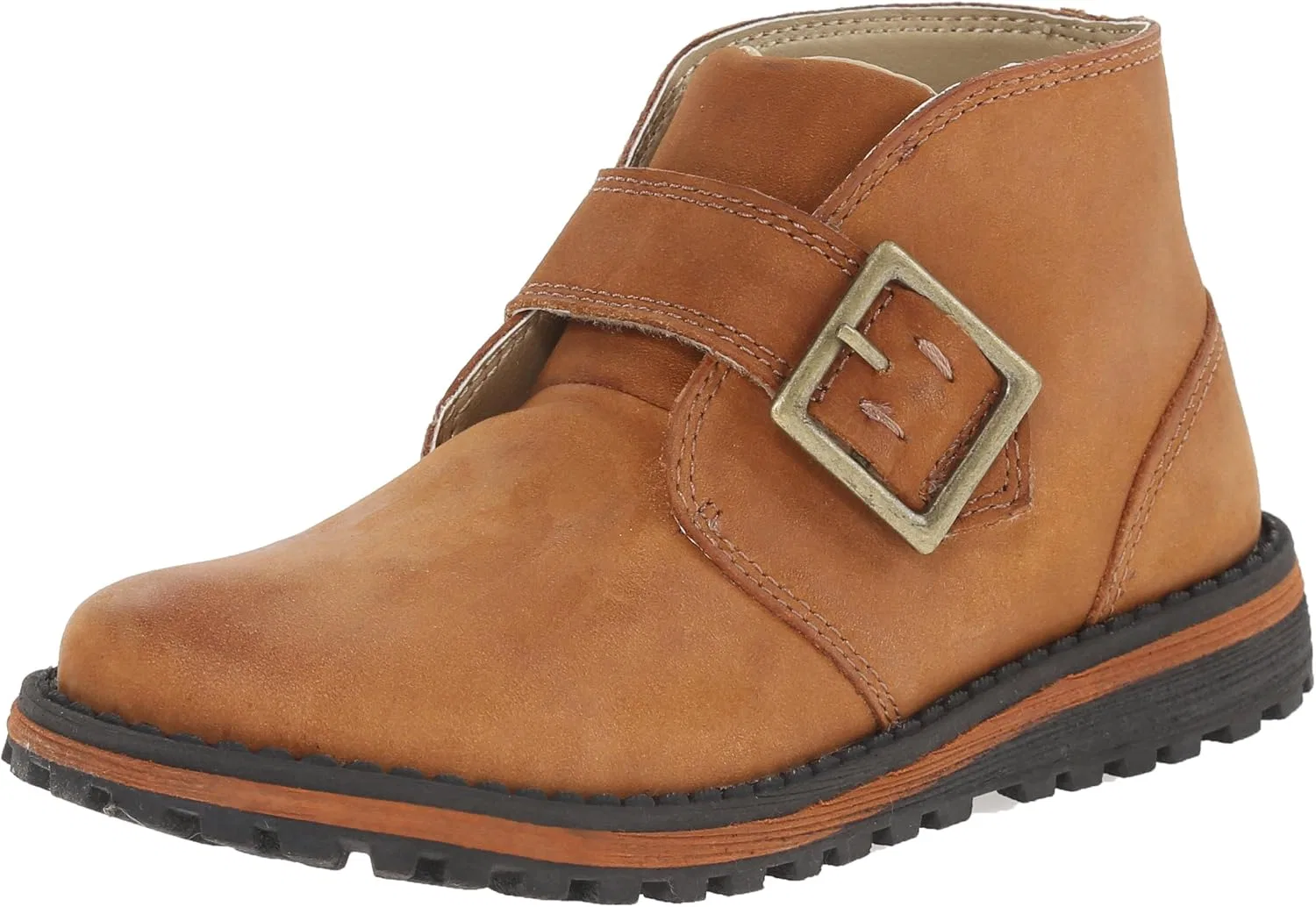 Детские ботинки для мальчиков с шнуровкой Riley II Rugged Monk Strap Chukka Uniform Boot Umi, Saddle Tan