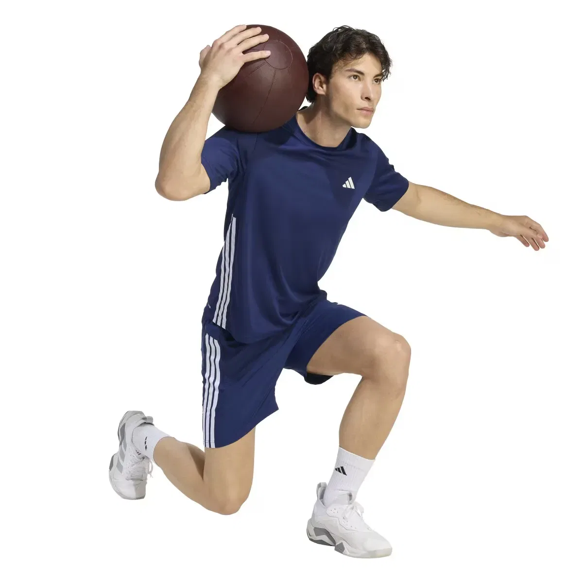Мужская футболка Workout Essentials Adidas, Синяя — фото 3