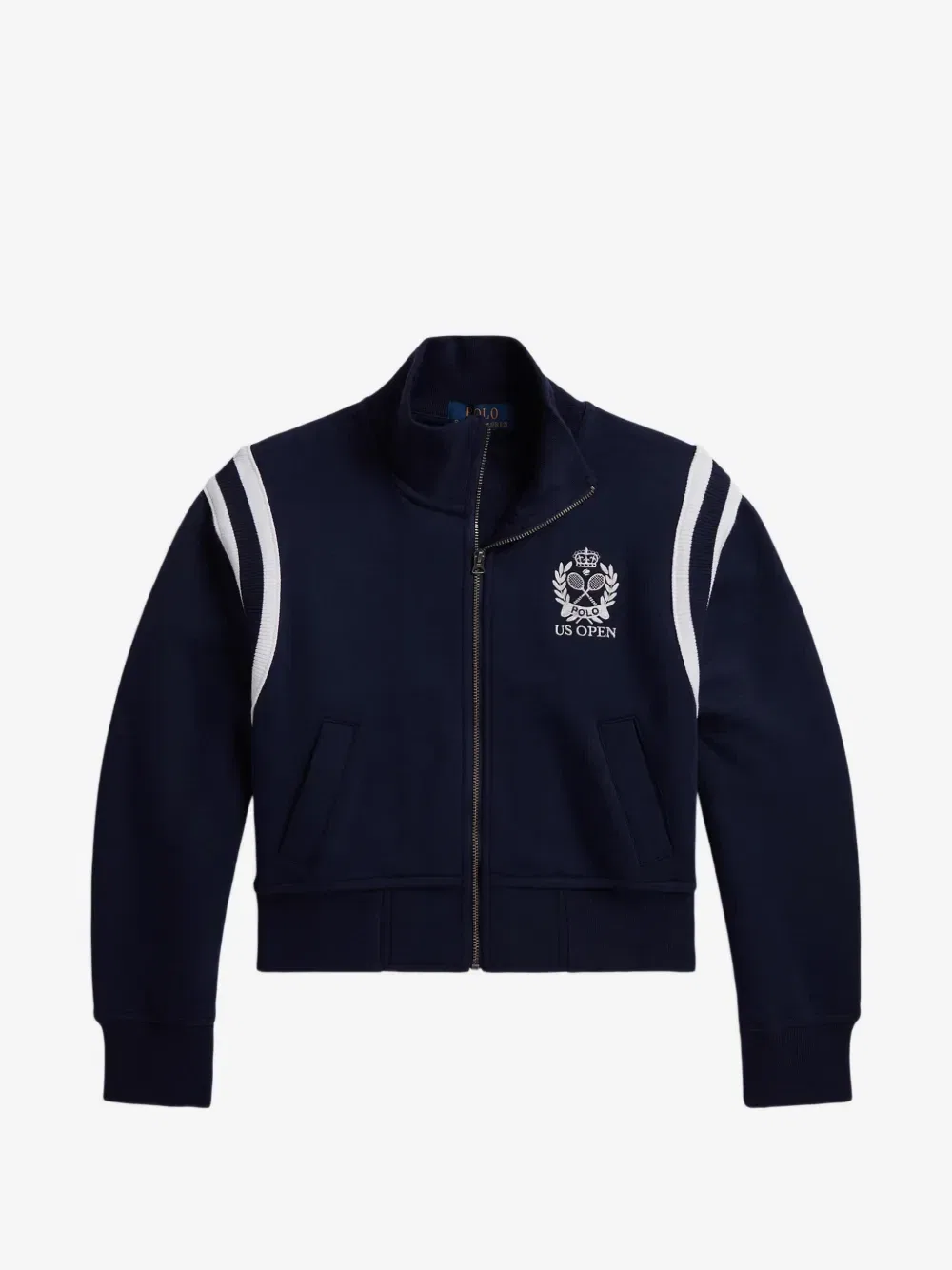 Куртка на молнии с вышитым логотипом POLO RALPH LAUREN KIDS, синий