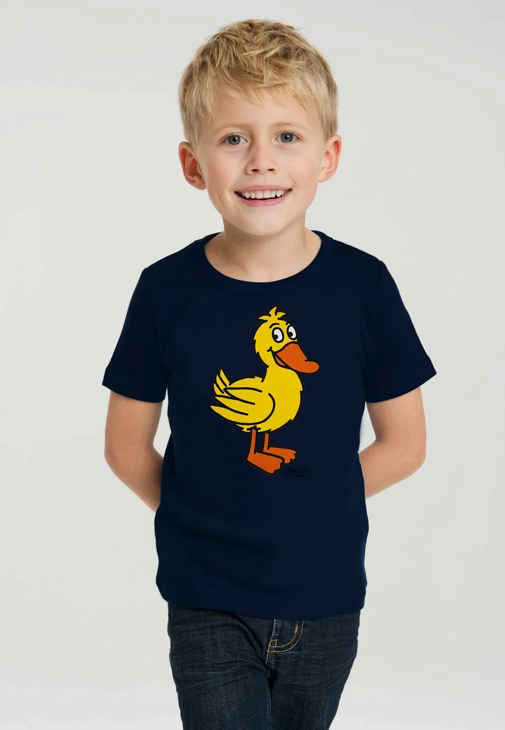 Футболка с принтом Die sendung mit der maus - ente Logoshirt, Dunkelblau — фото 2