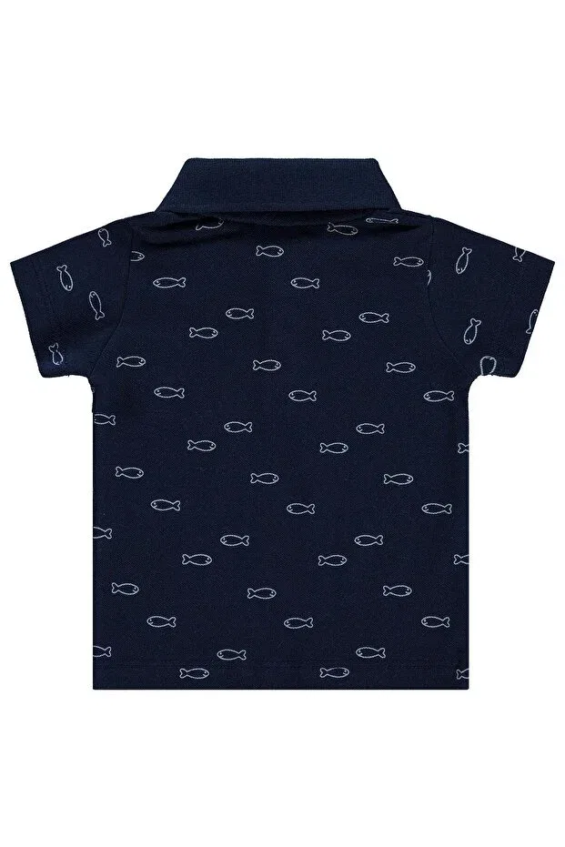 Детская футболка с коротким рукавом Fish Fry T-Shirt Civil Baby, Navy Blue — фото 2