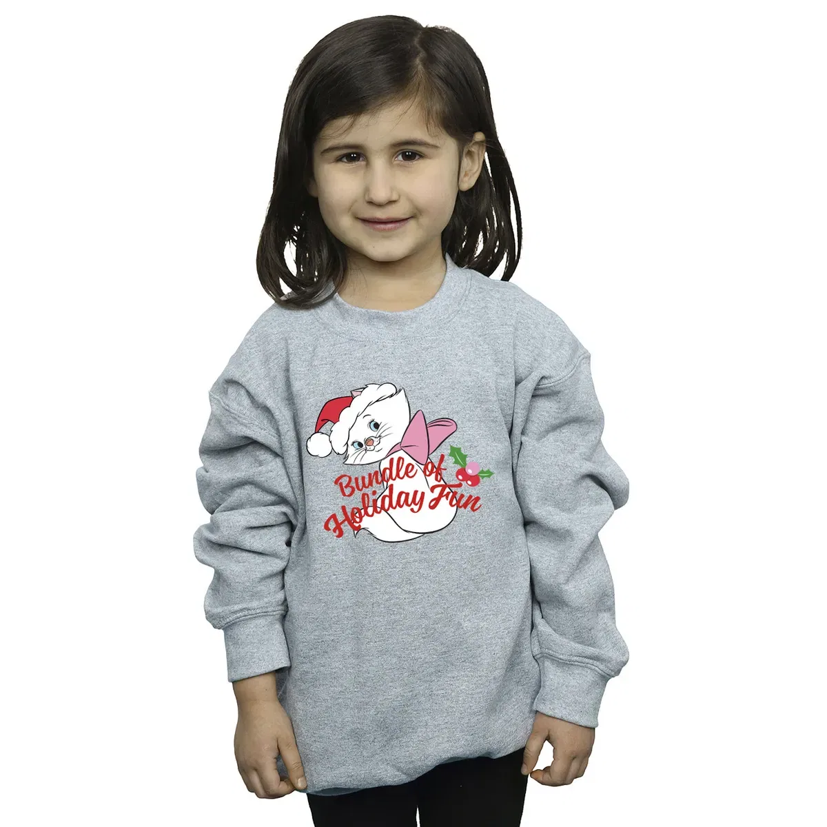 Свитшот с праздничным принтом Holiday Fun The Aristocats, Grey