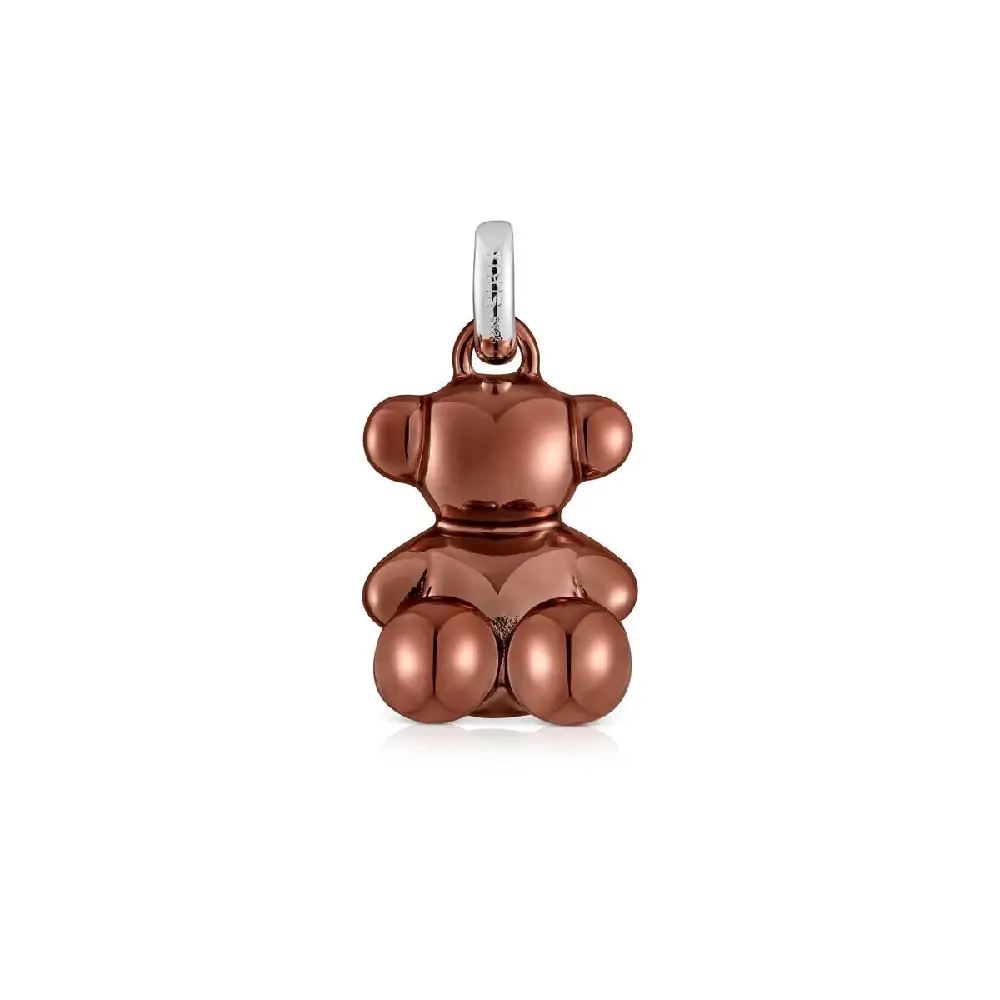 

Подвеска Tous Medium Steel Bear Bold Bear, серебро/сталь/медно-розовый