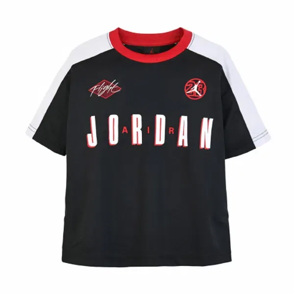 Футболка с цветными блоками Jordan, детская Playkizpro, черный