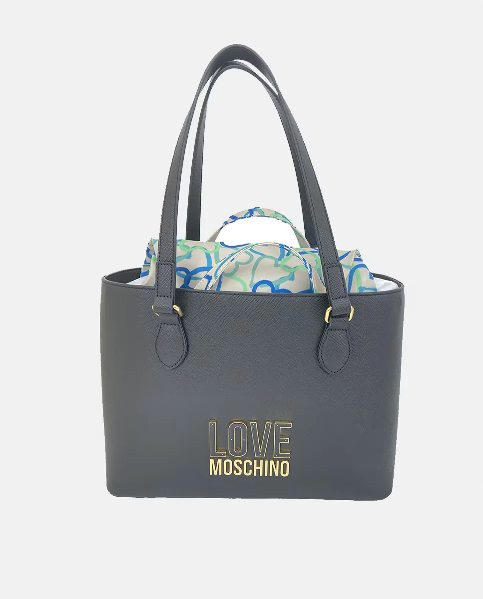 

Черная сумка через плечо с логотипом Love Moschino, черный