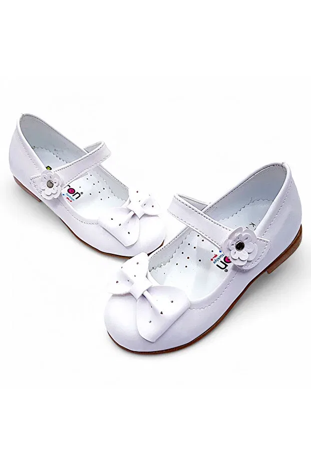 Детские балетки для девочек матовые Beebron, Matte White