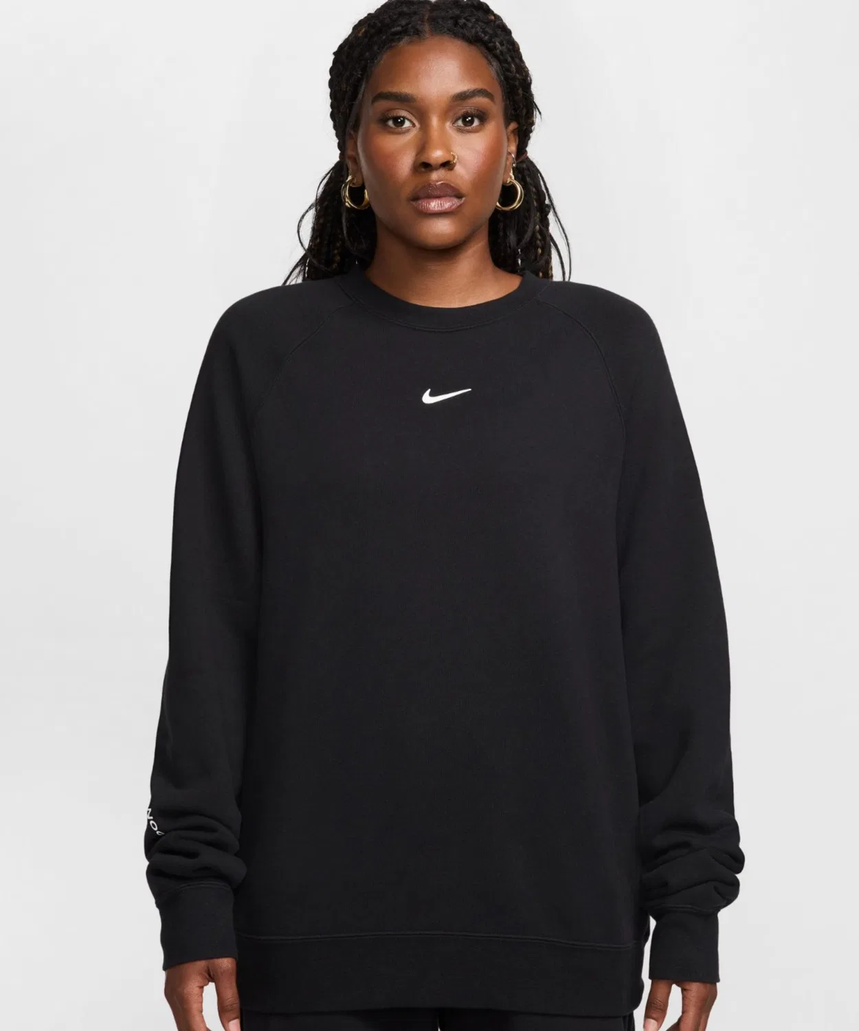 Мужское флисовое худи с длинным рукавомNOCTA CS Crew Fleece NIKE, Grey — фото 3